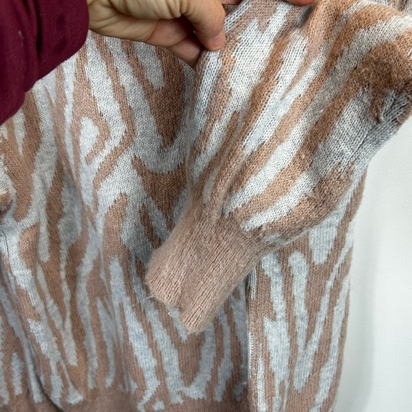 Rebecca Taylor Tiger Stripe Wool Pullover Sweater Size Large - Picture 14 of 14